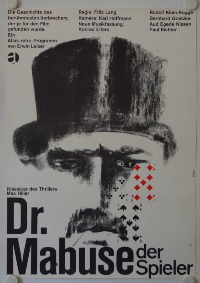 Dr. Mabuse the Gambler re-release german movie poster